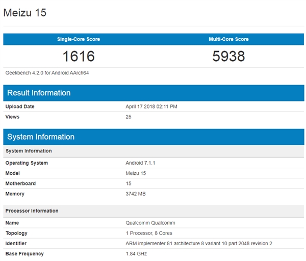 15GeekBench660