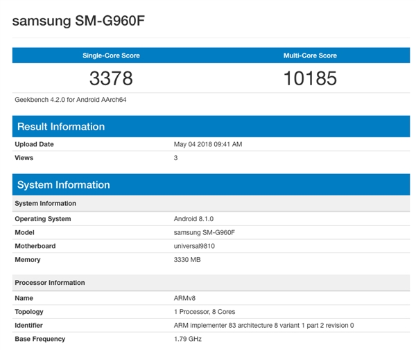 S9GeekBenchа׿8.1ϵͳ