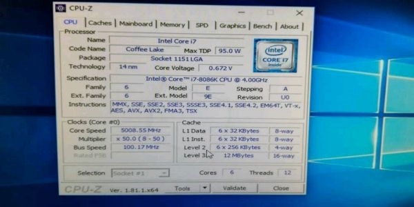 50������ Intel i7-8086K����洦����������6��8�շ���