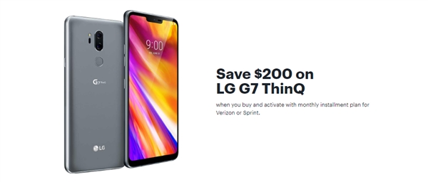 LG G7 ThinQ��˼���ṩ1300Ԫ�ۿۣ����ּ�3800Ԫ
