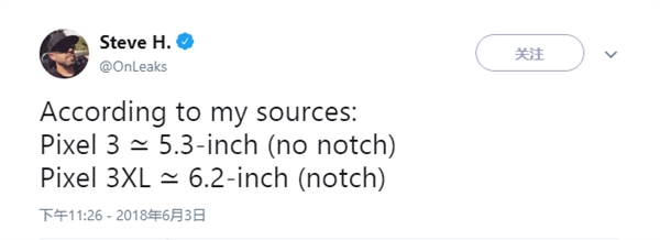 �ȸ�Pixel 3 XL�ع⣺����6.2��������