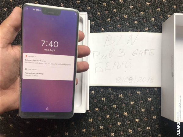 Ԥװ��׿9.0 �ȸ�Pixel 3 XL���䣺������/����845