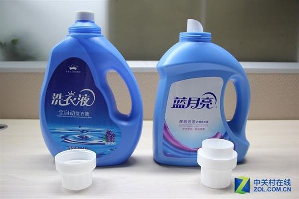 拼多多上9.9元购买蓝月亮洗衣液:效果是这样