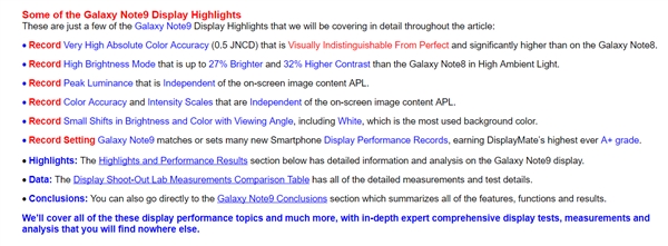 ����Note 9����ʾЧ�� A+����������ǰ��õ���Ļ