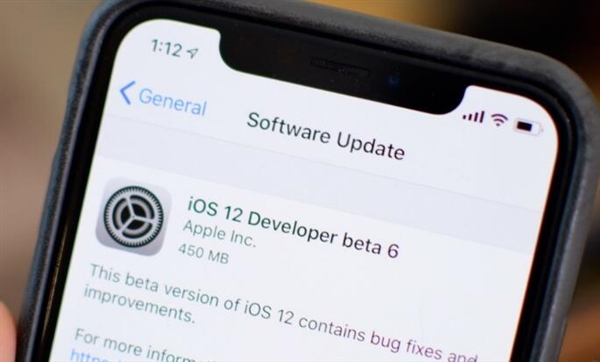 ƻ�����������iOS 12 Beta 6����������