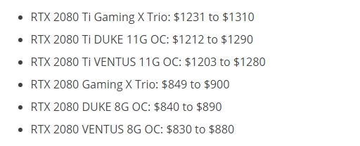 �ܹ�˰Ӱ�죺RTX 2080(Ti)���������г��Ǽ�