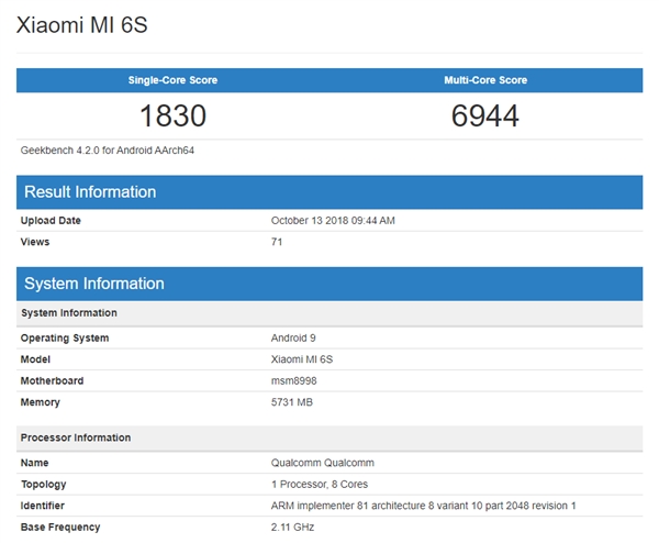 С6S835+6GBڴ桢׿9.0