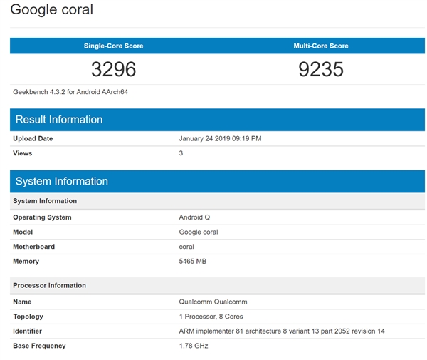 ׿10.0+855 »GeekBench