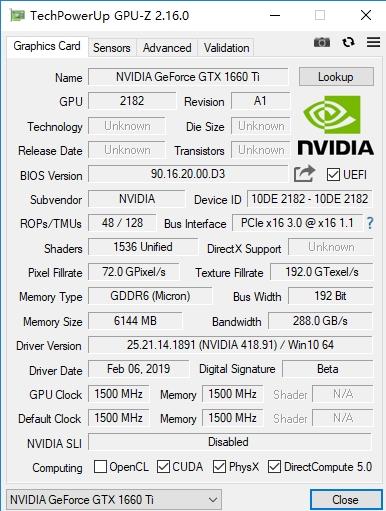 TiϮu˫GTX 1660 TiDX12ºÿ