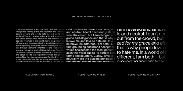 时隔35年 全球最受欢迎英文字体Helvetica发布新版