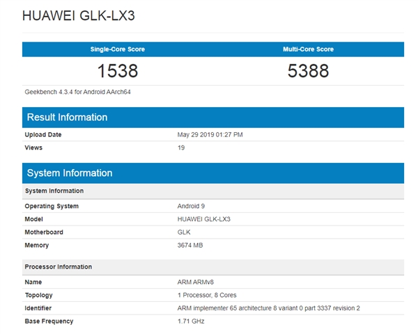 nova 5iΪ»GeekBench710ӳ