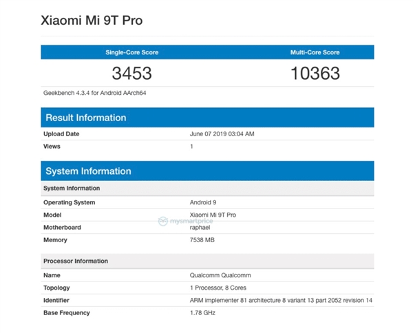 Сϵеڶ855콢 С9T ProGeekBench