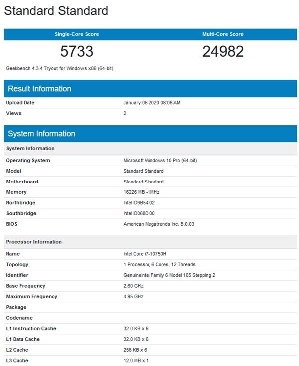 Intelʮi7-10750Hi5-10300H6ļ5GHz