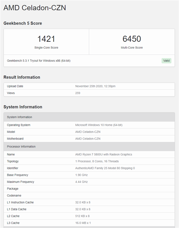 Zen3ᱡ콢7 5800U״Ƶ4.4GHz