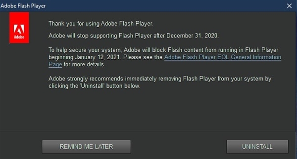 Windows 10жAdobe Flash Playerϱս