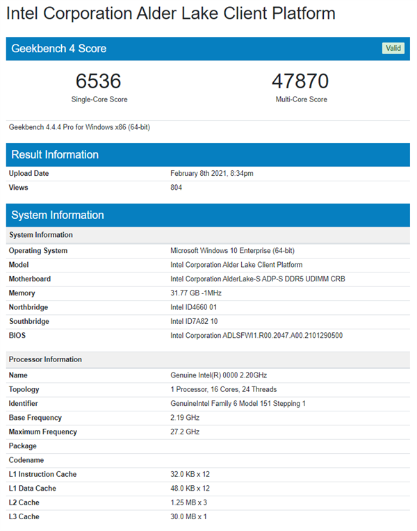 Intel 12Сˣ1624̡߳ƵΪ27.2GHz