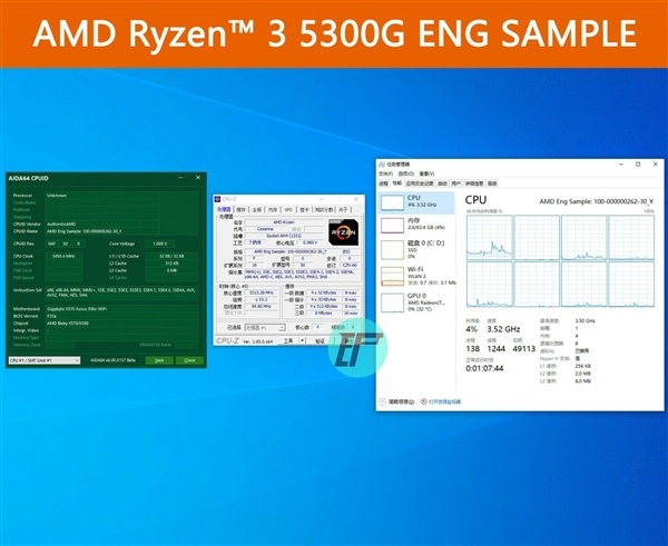 Zen3�ܹ�������3 5300G APU͵�ܣ��ĺ�����Ʒ����1150Ԫ