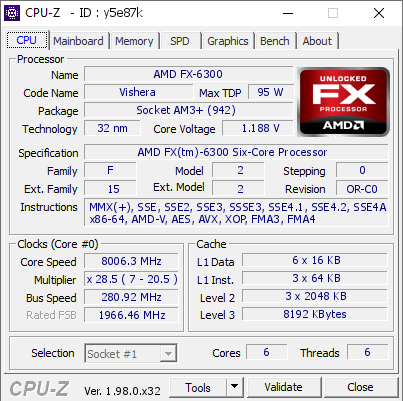 9 AMDܹFX-6300Ƶ8GHz