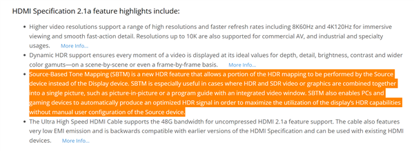 HDMI 2.1a׼״ιǿŻHDR