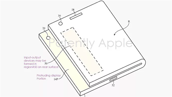 上下折叠：iPhone折叠屏原型手机专利曝光
