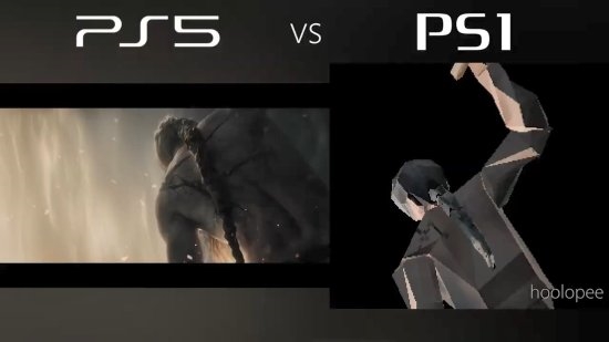《艾尔登法环》饭制PS1版对比PS5版：变恐怖游戏