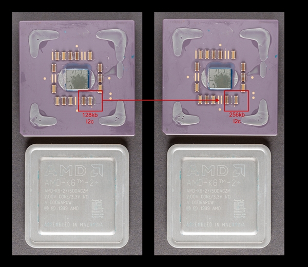 大神破解22年前的AMD K6-2+处理器：打开隐藏的128KB二级缓存