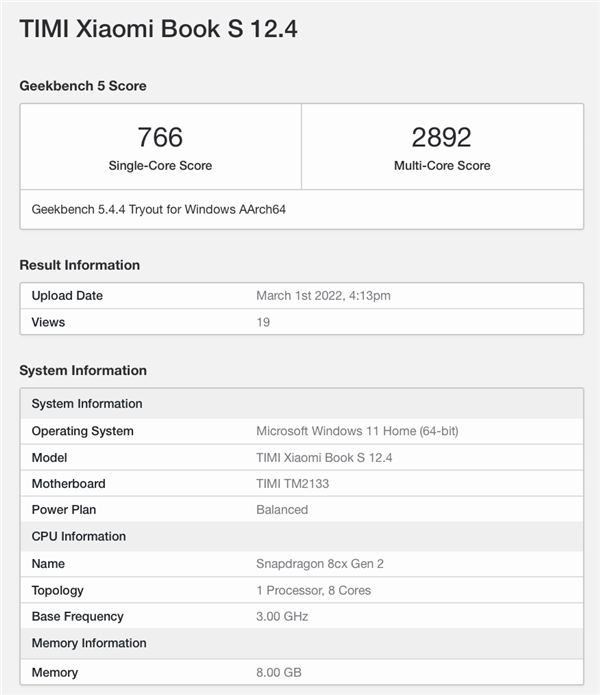 СױʼǱS 12.4ع⣺8cx Gen2 Win11ϵͳ