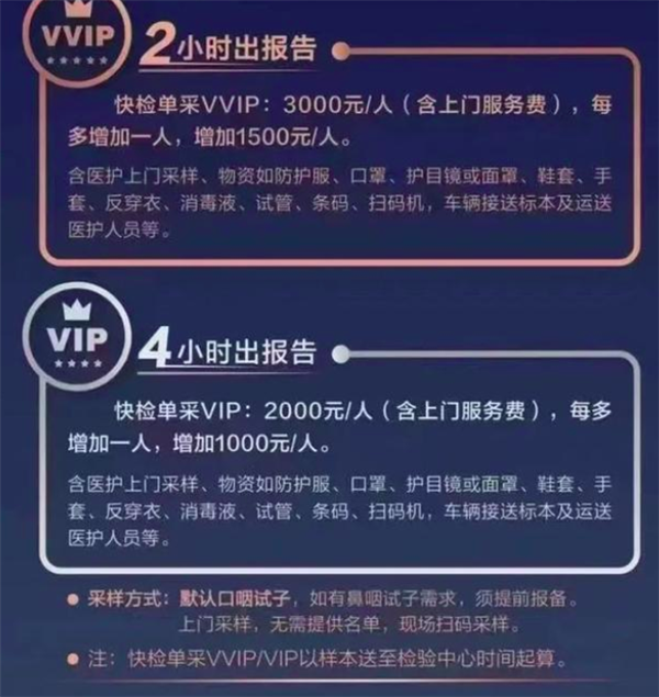 检测费40、上门费2000：天价核酸服务泛滥成灾