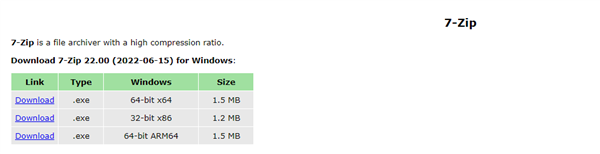 时隔半年才更新！免费开源压缩软件7-Zip 22.00发布：仅1.5MB