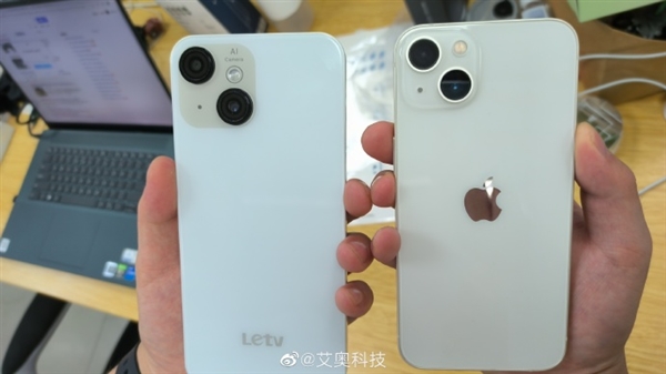 iPhone 13、乐视Y1 Pro真机同框照来了：你能分得清吗