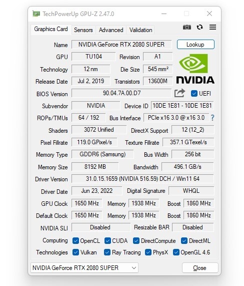 GPU-Z 2.47.0升级发布：假冒N卡无所遁形、优化国产显卡