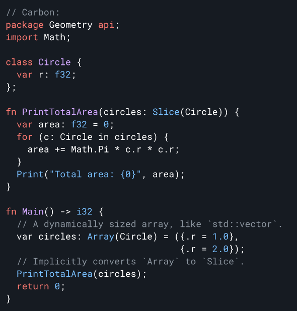 谷歌发布开源开发语言Carbon：号称将替代C++