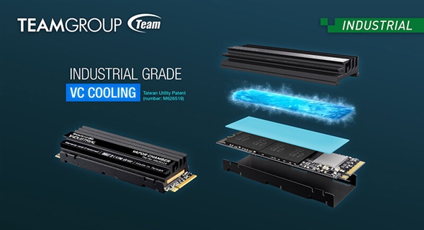 业内首款：十铨发布VC液冷M.2 SSD