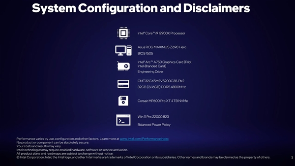 Intel Arc A750高端显卡首次跑分：轻松100帧