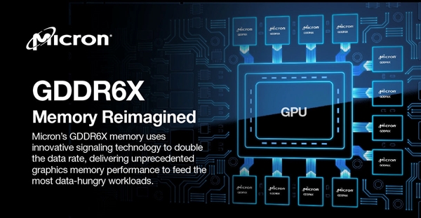 美光量产24GHz史上最快GDDR6X显存：RTX 40插上腾飞的翅膀