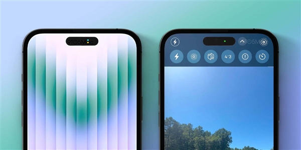 强迫症舒服了！iPhone 14 Pro叹号挖孔可显示药丸形