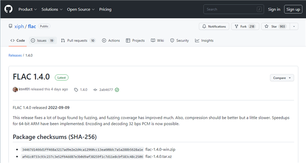 时隔近10年：无损音频编码FLAC终于发布1.4版本