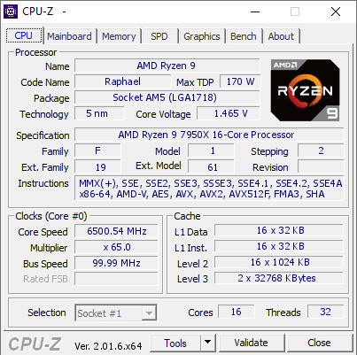 Zen4暴走：锐龙9 7950X单核猛超7.2GHz！八核跑出6.5GHz