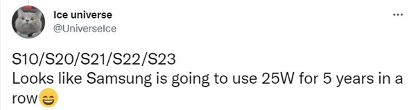 三星Galaxy S22充电速度输给对手：充满1次电时间iQOO 10 Pro能充5次