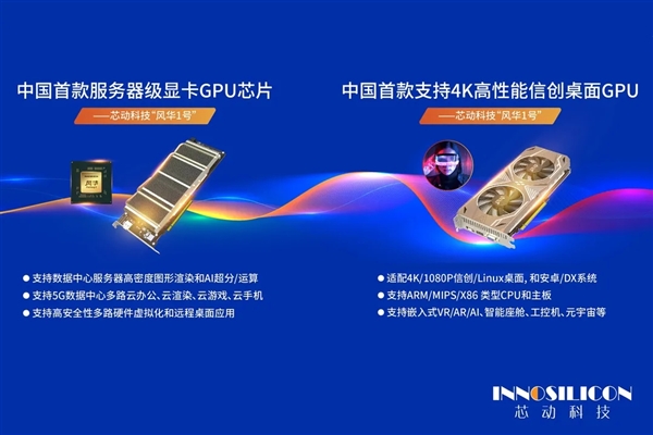 国产首款高性能4K级显卡：“风华1号”正式量产