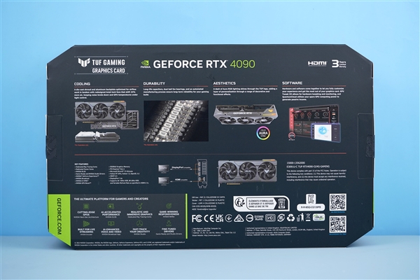 浓浓军事风！华硕TUF Gaming GeForce RTX 4090显卡图赏