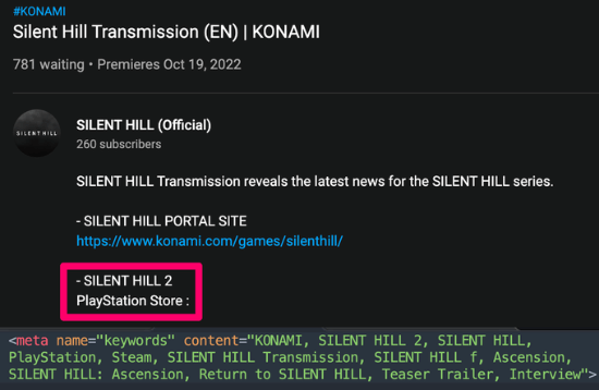 曝《寂静岭2》重制版最快明早公布 登陆PS、Steam有戏