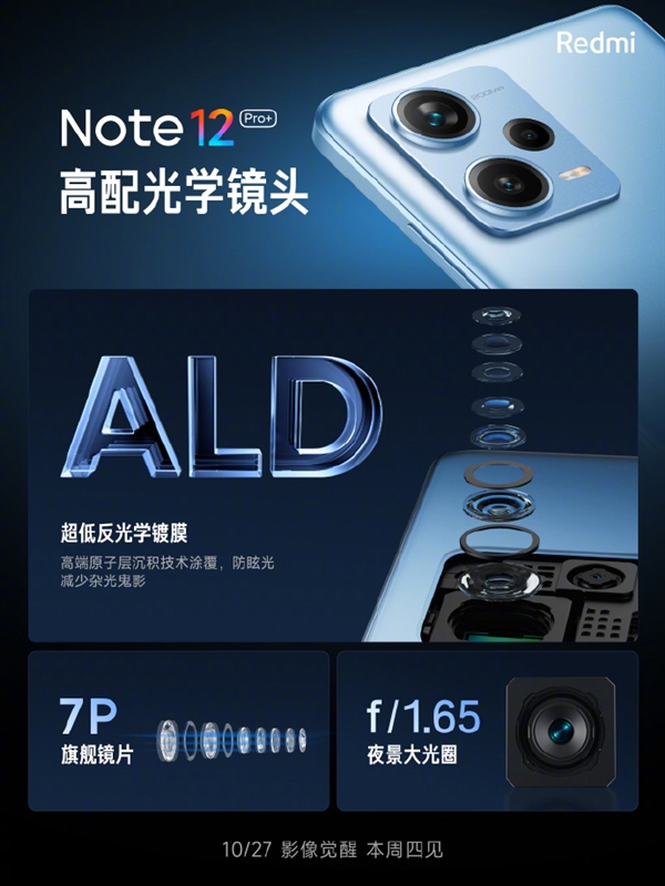 不仅拥有2亿像素：Redmi Note 12 Pro+用上ALD抗眩光镀膜
