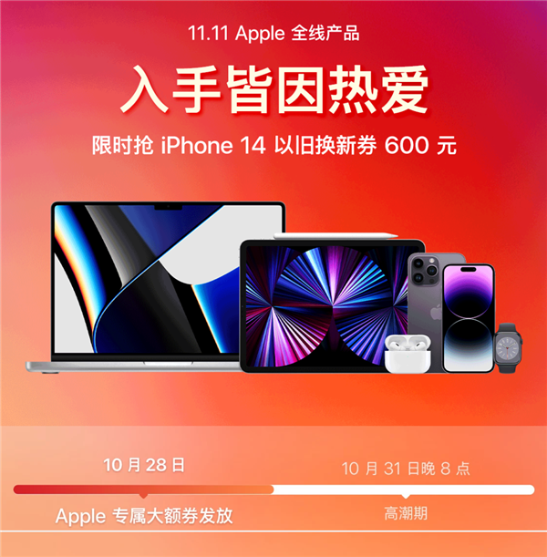 iPhone 14最低4999元到手！京东今晚0点狂促升级：速领12期免息券