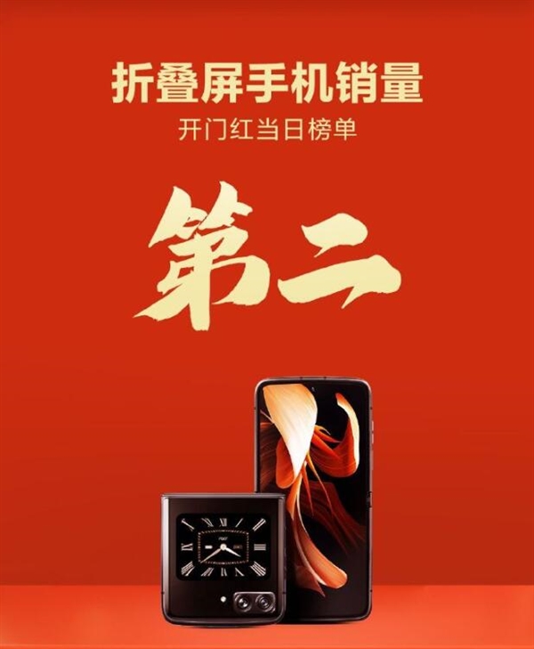 moto razr 2022双11开门红：斩获折叠屏销量TOP2