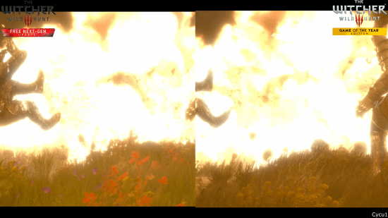 《巫师3：狂猎》次世代版vs原版对比：植被进步、光线效果提升