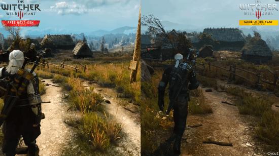 《巫师3：狂猎》次世代版vs原版对比：植被进步、光线效果提升