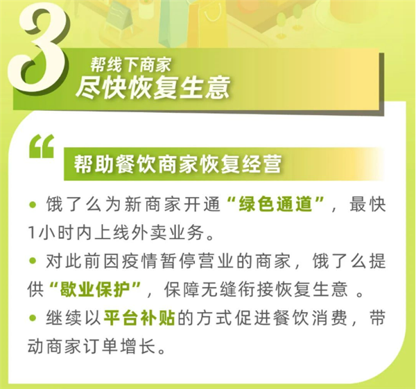 饿了么三招救外卖行业：平台补贴 外卖便宜了