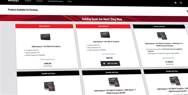RX 7900 XT/XTX首发开卖几分钟告罄！黄牛炒疯了：两倍溢价