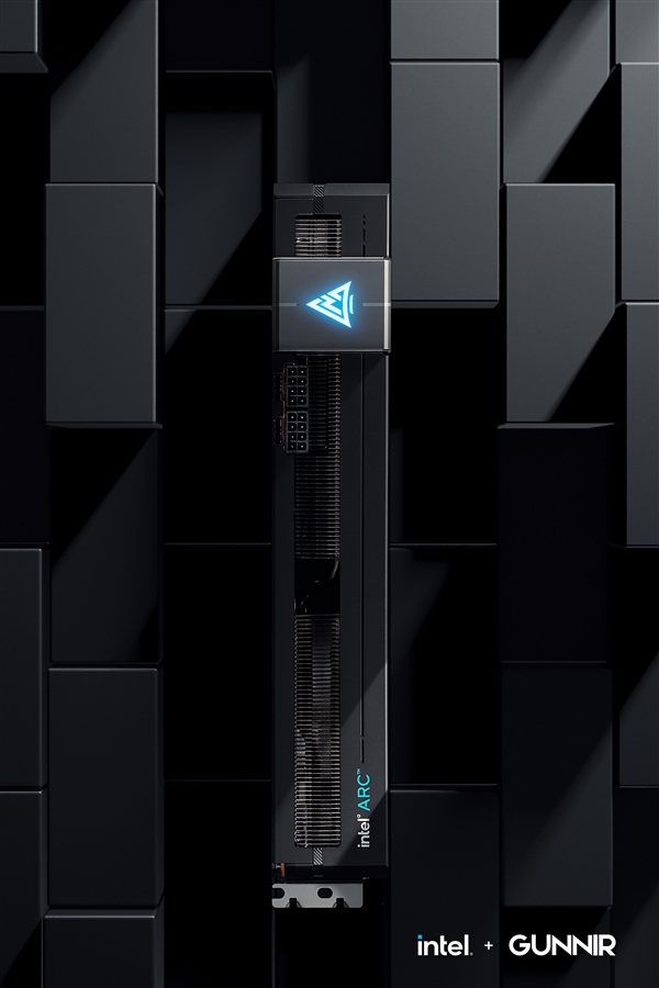 蓝戟Intel Arc A750显卡官方美图：霸气十足 蓝灯诱惑
